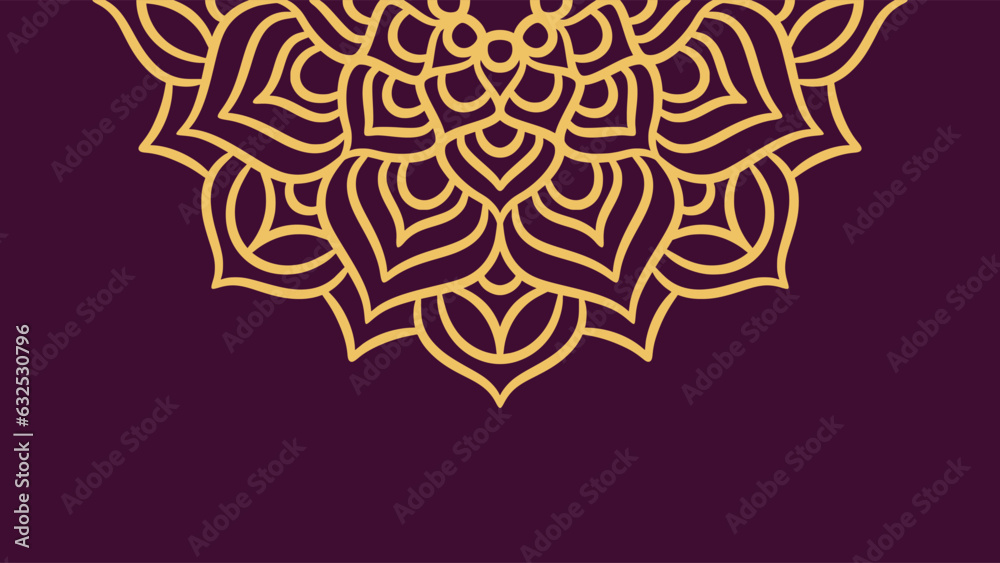 Mandala round ornament background template