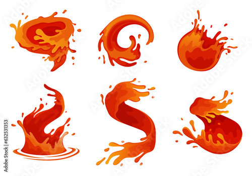 Water and juice splash liquide. Vector Illustration. A wave shape, beautiful red of oceans song A drop shape, humble manifestation of liquid state A dripped droplet, solitary actor in play of liquids