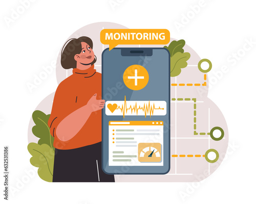 Telemedicine. Online consultation with a doctor. Remote medical