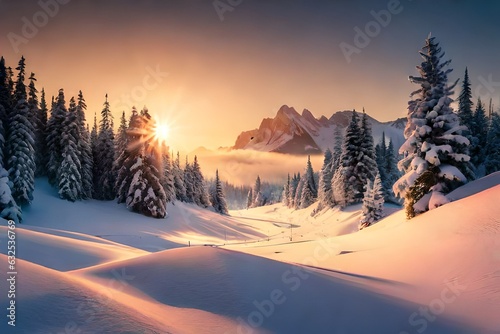sunset in the mountains © Nature creative