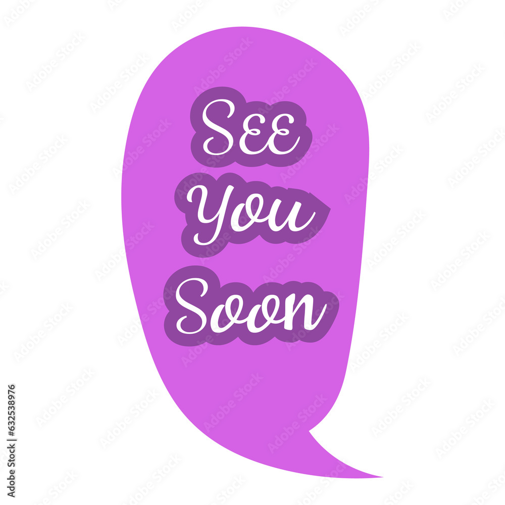 See You Soon 30 Set Small Talk Dialogue Flat Color Style See You Soon 30 Set Small Talk Dialogue Flat Color Style