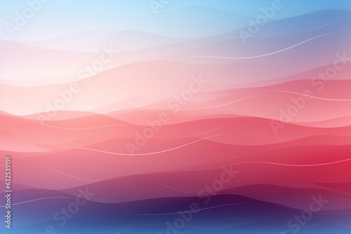 Duo Toned Pink and Blue Gradient Abstract Banner. Generative AI