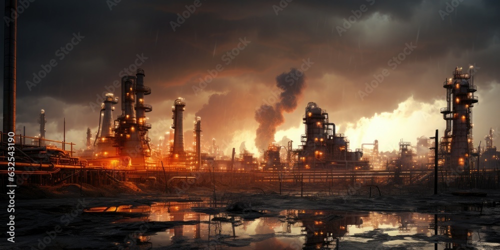 Factory oil and gas industry