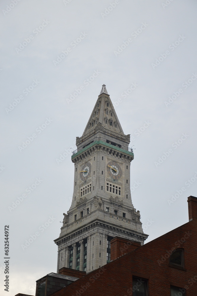 A clock tower in Boston, USA