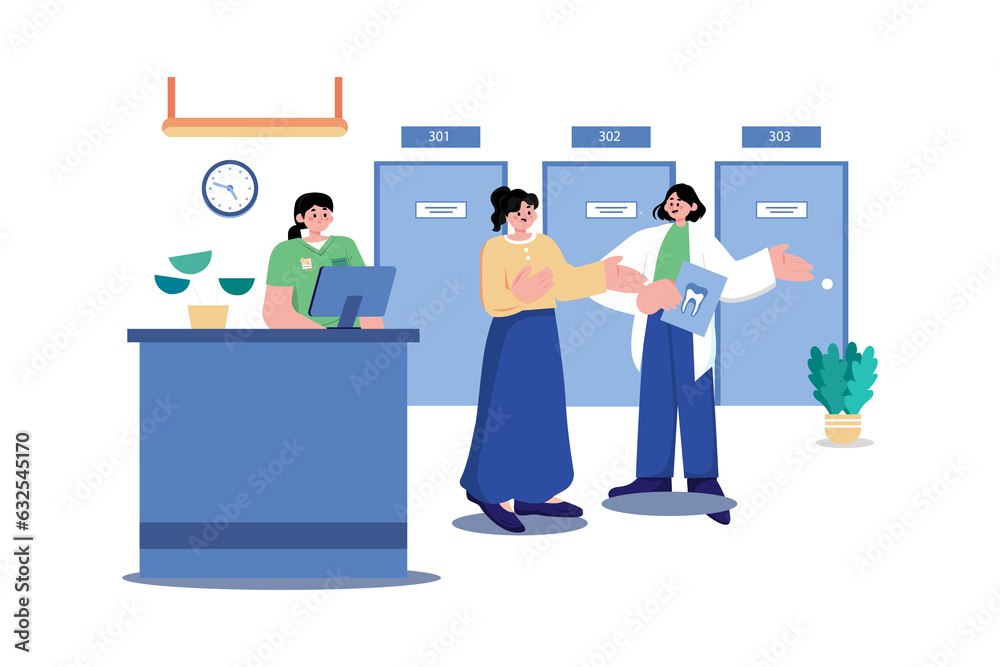 Orderly Illustration concept. Flat illustration isolated on white background