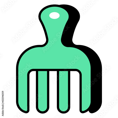 Premium download icon of detangling comb