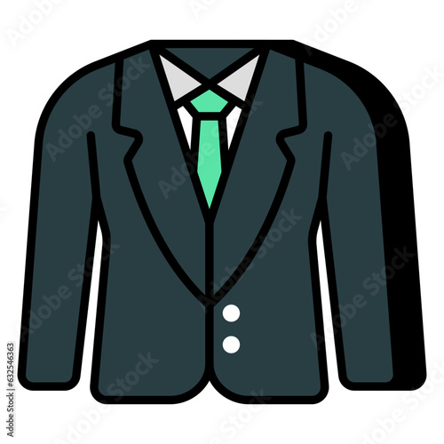 An icon design of men suit