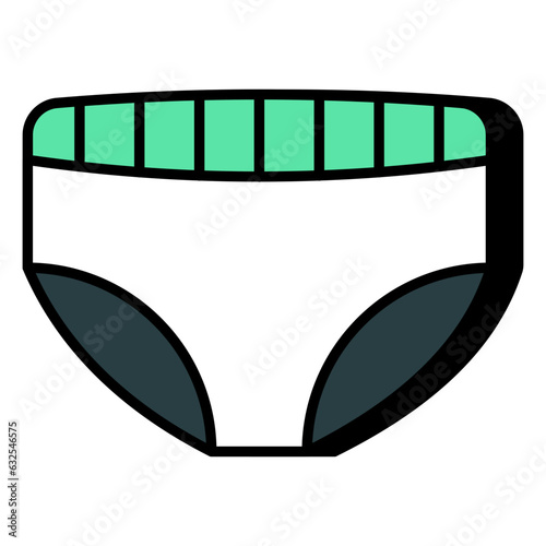 A modern design icon of pantie