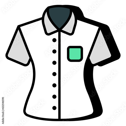 An icon design of casual shirt 