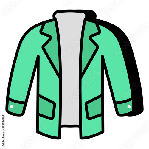 Trendy vector design of coat