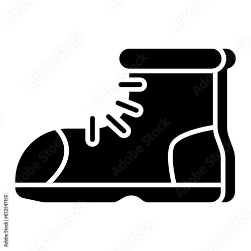 A beautiful design icon of ankle shoe 