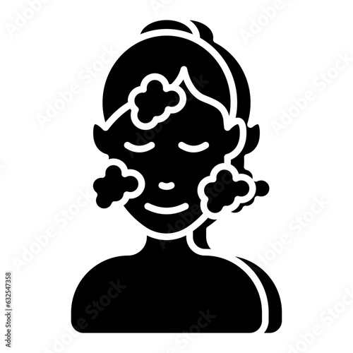A unique design icon of skin disease