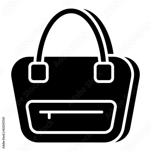 An icon design of handbag having editable quality 