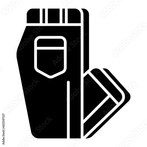 Editable design icon of folded pants