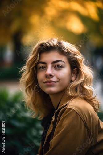 shot of an attractive young female student relaxing outdoors on campus