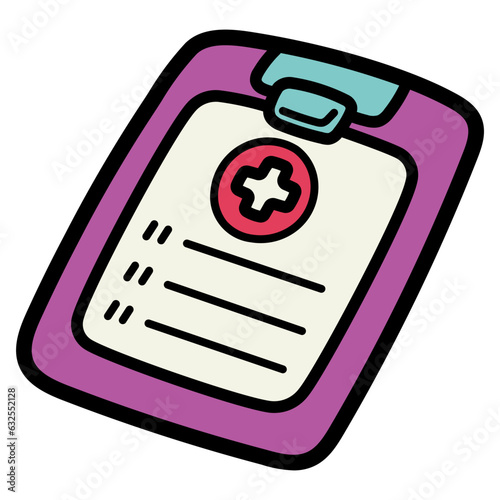 medical history filled outline icon style