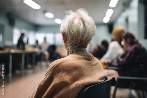 shot of an unrecognizable woman at work in a community centre
