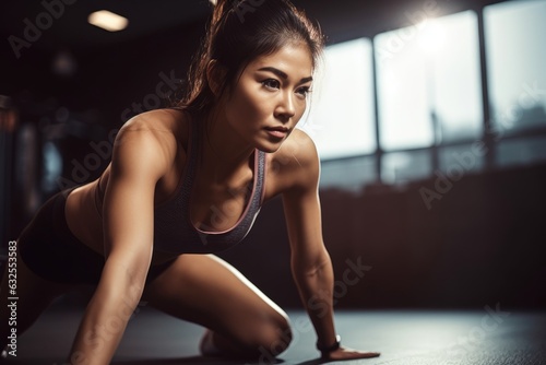 shot of a young woman stretching before her workout