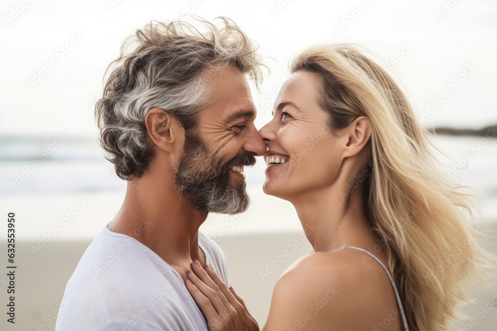 cropped shot of an affectionate couple on the beach cropped shot of an affectionate couple on the beach