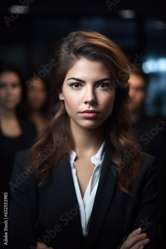 Wallpaper Mural portrait of a young woman standing in front of her colleagues Torontodigital.ca