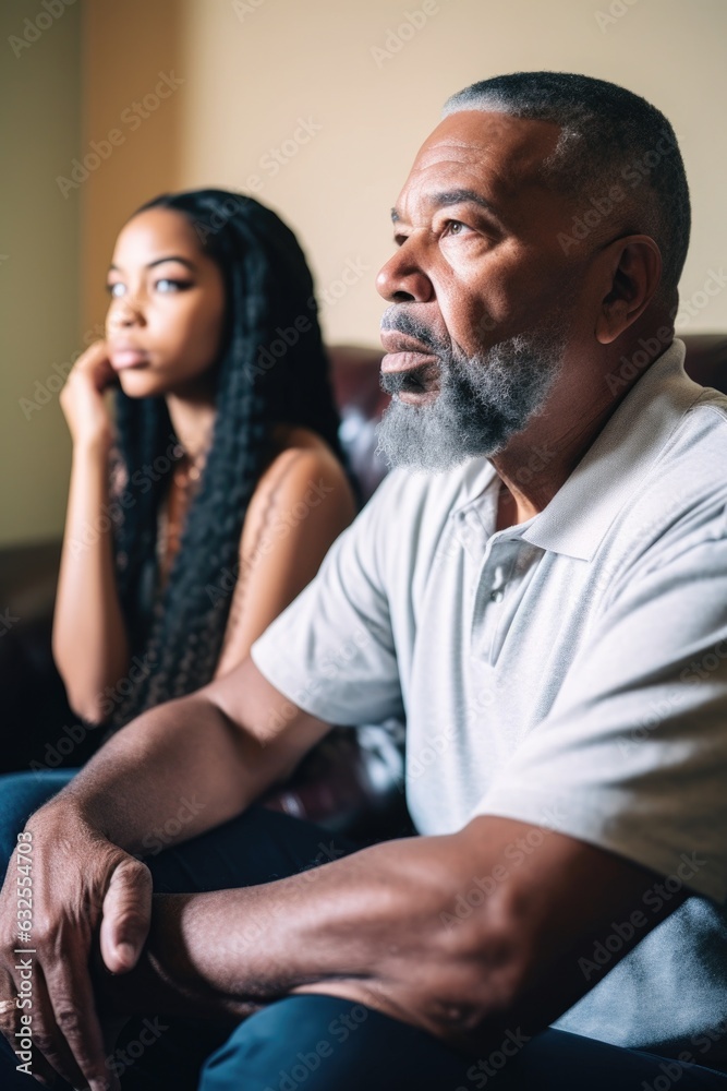 © altitudevisual - shot of a young woman visiting her incarcerated father at home