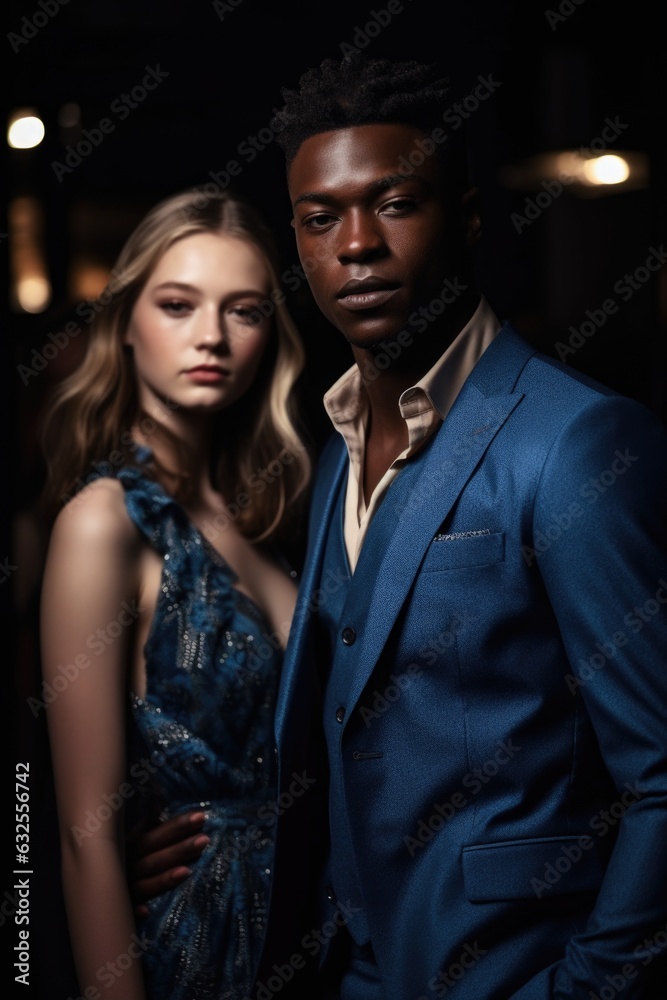 shot of two models during a fashion show shot of two models during a fashion show