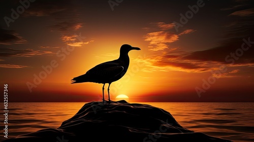 Seagull shadow