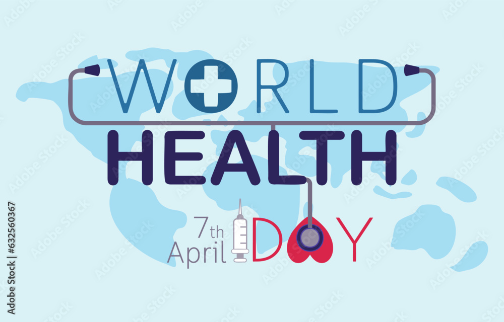 World Health day concept. Healthcare, health protection on global international event World Health day concept. Healthcare, health protection on global international event