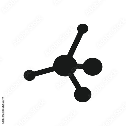 Methane molecule icon vector