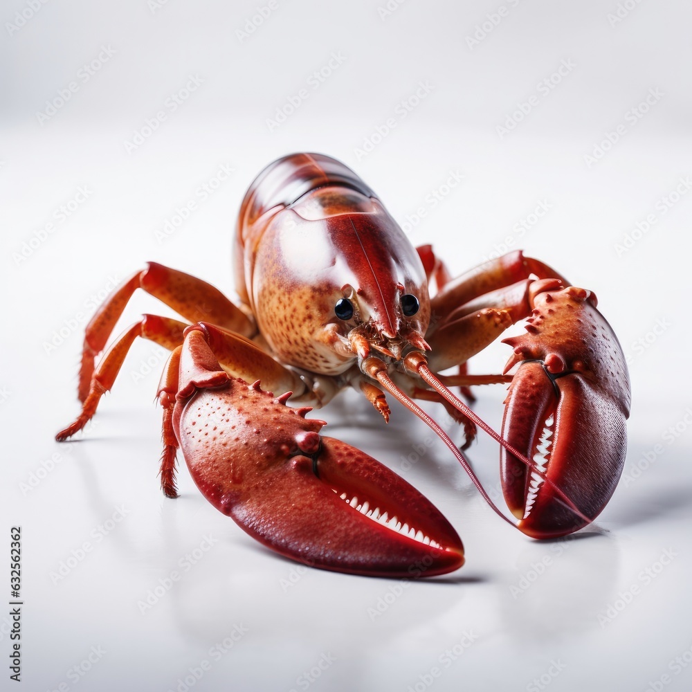 Lobster isolated on white background. Generative AI Lobster isolated on white background. Generative AI