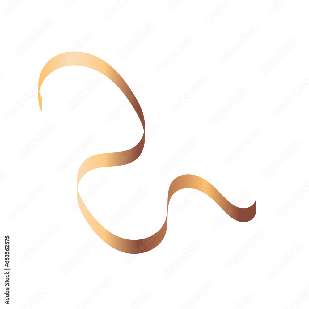 Luxury Spiral Golden Ribbon Luxury Spiral Golden Ribbon