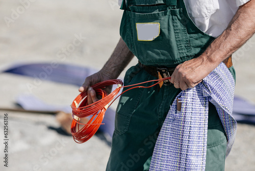 carrying out work in a quarry where minerals are extracted with the help of excavations, explosive works