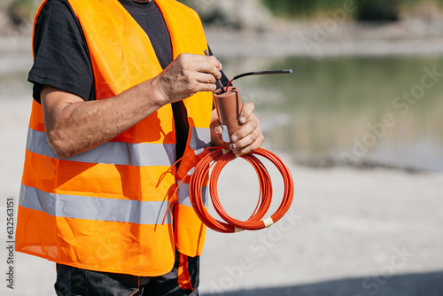 carrying out work in a quarry where minerals are extracted with the help of excavations, explosive works