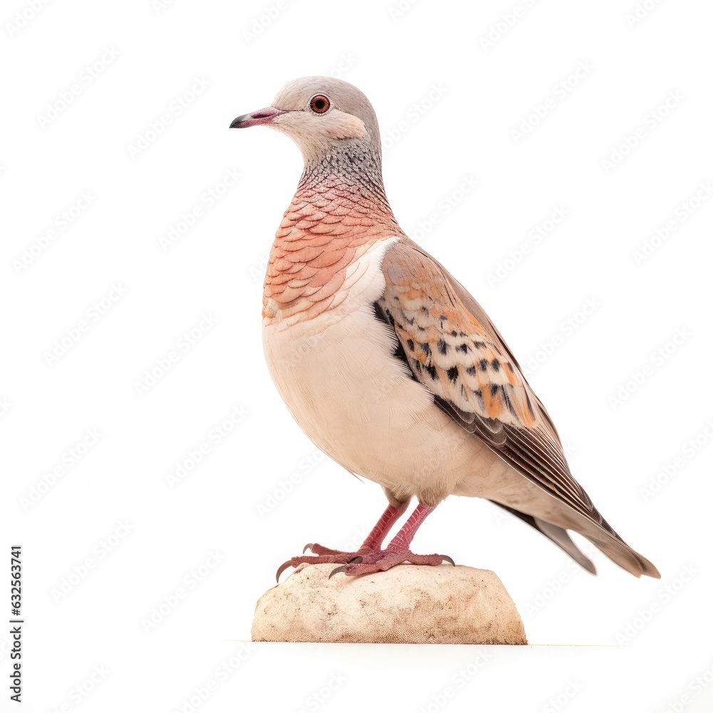 Common ground dove bird isolated on white. Generative AI Common ground dove bird isolated on white. Generative AI