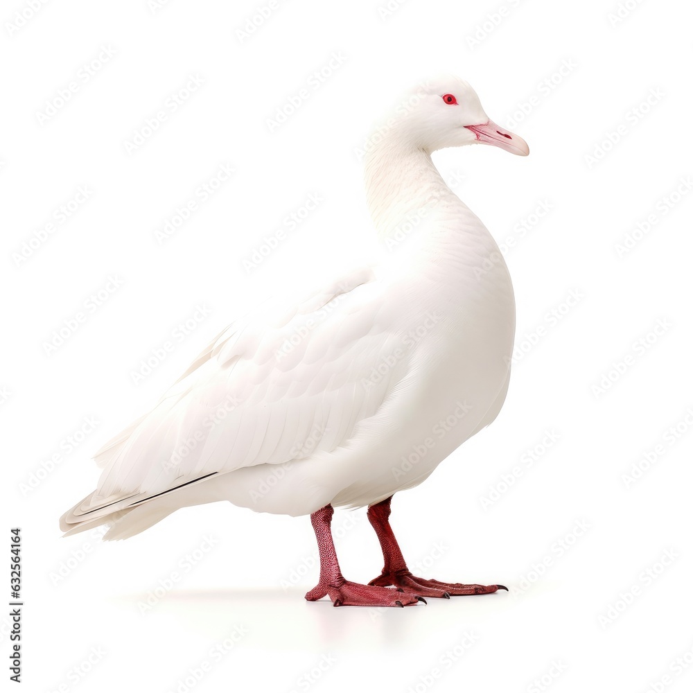 Iceland gull bird isolated on white. Generative AI Iceland gull bird isolated on white. Generative AI