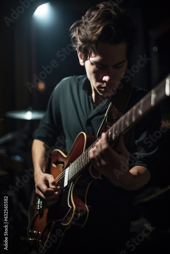 shot of a guitarist in a band