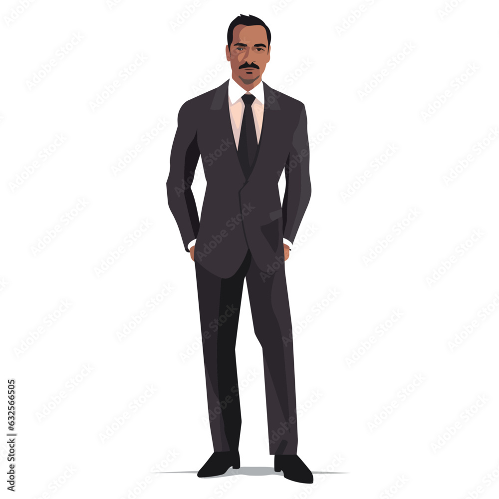 indian man in business suit vector flat isolated illustration indian man in business suit vector flat isolated illustration