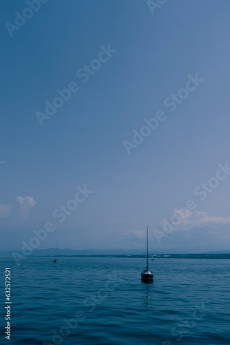 yacht on the water of the Bodensee lake