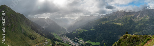 Tessin, Schweiz: Panorama des Valle Leventina photo