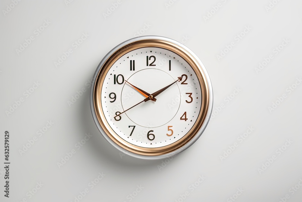Timeless elegance. Closeup of isolated classic alarm clock on white background Timeless elegance. Closeup of isolated classic alarm clock on white background