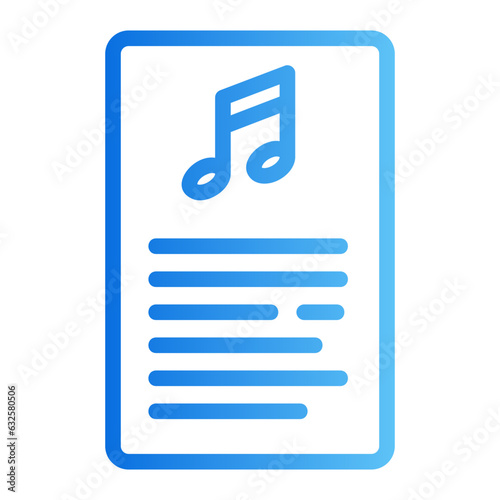 lyrics gradient icon