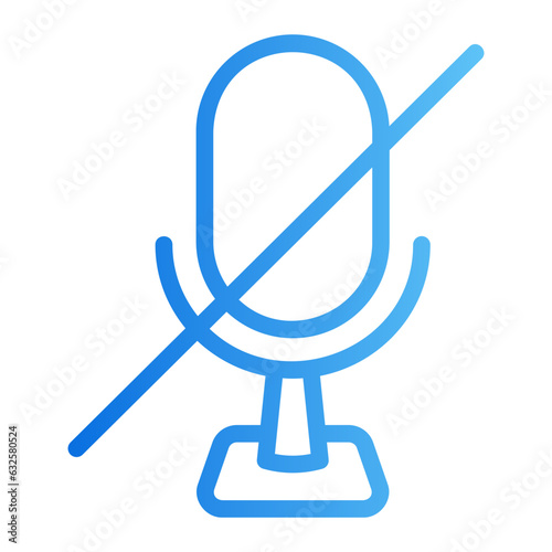 mute gradient icon