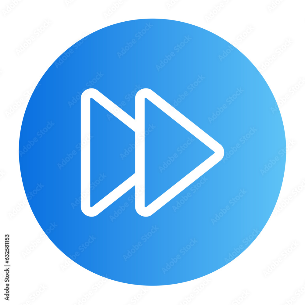 fast forward gradient icon fast forward gradient icon