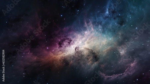 Galactic beauty background with cosmic galaxies