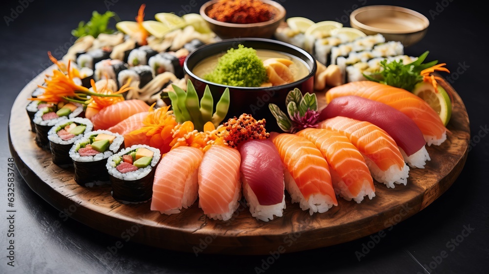 sushi on a plate sushi on a plate