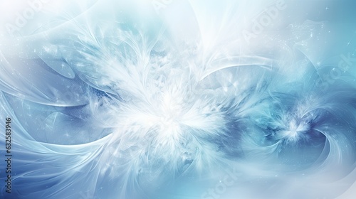 Abstract Ice Shapes Background with a mix of icy blues and frosty whites