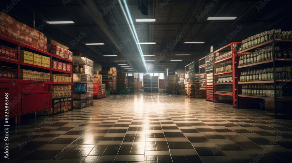 An Abandoned Supermarket Aisle