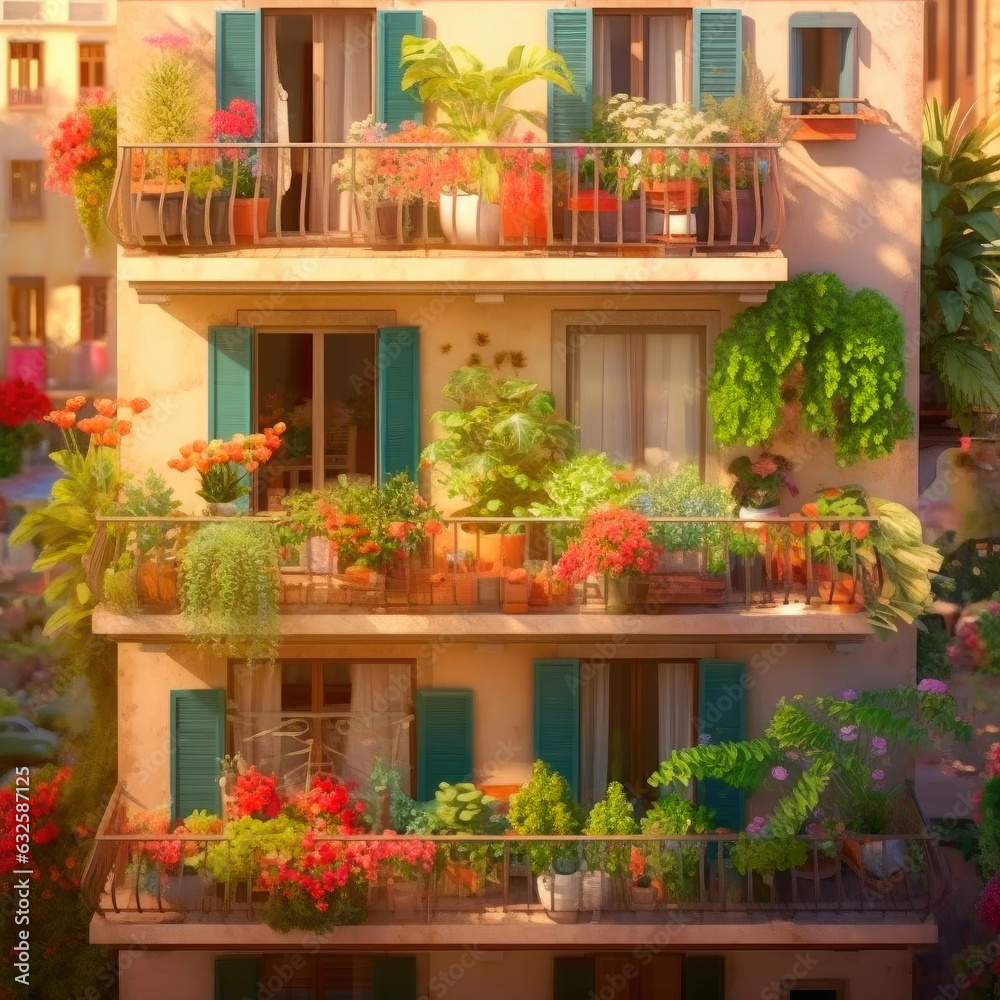 Blooming Balcony: A Garden Oasis in the City