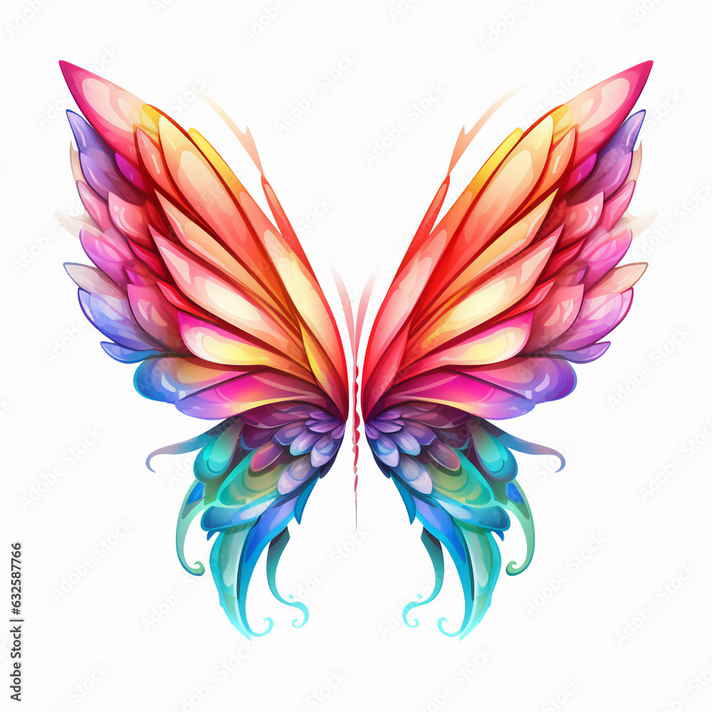 abstract colorful butterfly
