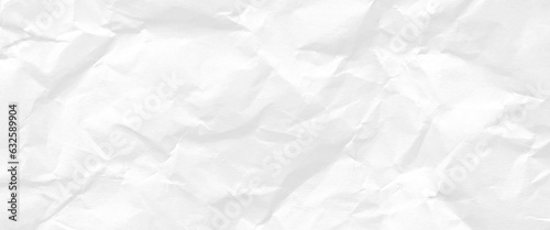 White crumpled paper texture background, clean white paper, wrinkled, abstract background, Vector white paper texture. 